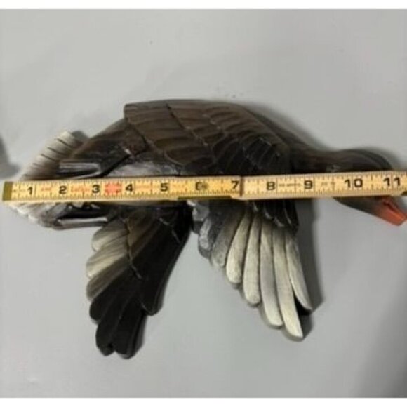 Vtg 1961 Syroco Wall Hanging Flying Duck Mallard Decor Man Cave Hunting - Picture 5 of 5